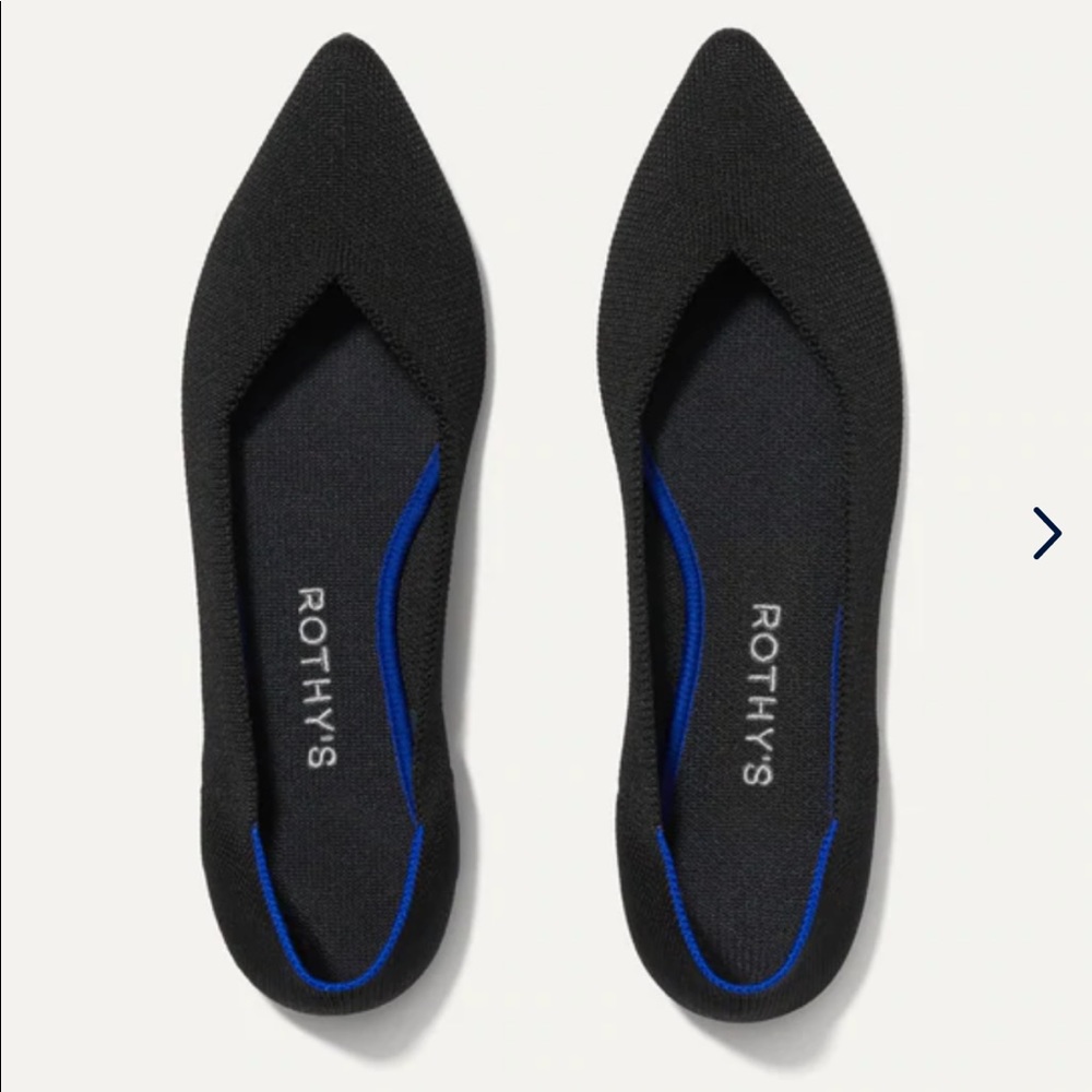 LIKE NEW Rothy’s The Point in Black